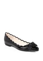 Kate Spade New York Scalloped Leather Flat