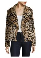Milly Leopard Faux-fur Jacket