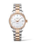 Longines Conquest Classic Diamond, Mother-of-pearl, Goldtone & Stainless Steel Watch