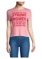 Ao.la By Alice + Olivia Cicely Strong Women Cotton Tee