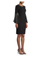 Donna Karan New York Bell Sleeve Sheath Dress