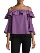 Likely Lynn Ruffled Off-the-shoulder Top