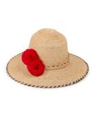 Lola Hats Shorex Pom-pom Raffia Sun Hat