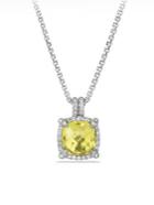 David Yurman Chatelaine Pave Bezel Pendant Necklace With Gemstone And Diamonds