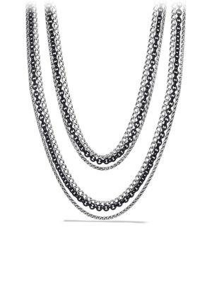David Yurman Three-row Chain Necklace