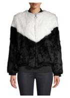 Adrienne Landau Fur Varsity Jacket