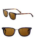 Oliver Peoples Kettner 52mm Speckled Square Sunglasses