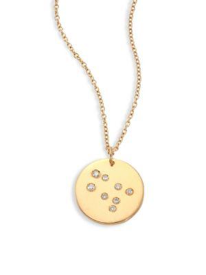 Bare Constellations Gemini Diamond & 18k Yellow Gold Pendant Necklace