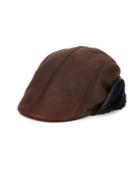 Crown Cap Shearling Duckbill Hat