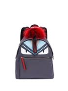 Fendi Fur-detail Studded Monster Mini Backpack