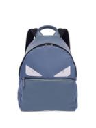 Fendi Monster Leather & Tech-twill Backpack