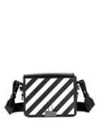 Off-white Diagonal Stripe Binder Clip Crossbody Bag