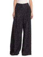 Brunello Cucinelli Feathered Wide Leg Pants