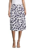 Peserico Floral-print Skirt