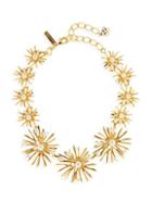 Oscar De La Renta Classic Swarovski Crystal Pearl Starburst Necklace