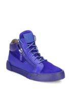 Giuseppe Zanotti Leather & Suede Mid-top Sneakers
