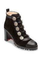 Christian Louboutin Alphabouton 70 Suede Booties