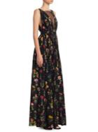 No. 21 Floral Maxi Dress