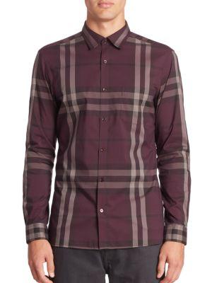 Burberry Check Patterned Shirt