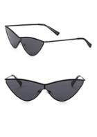 Le Specs Luxe Adam Selman X Le Specs Luxe The Fugitive Black Sunglasses