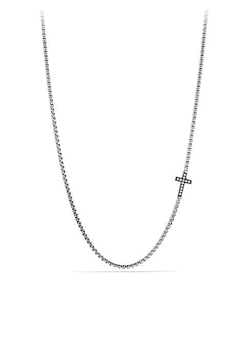 David Yurman Pave Diamond Cross Chain Necklace