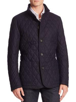 Sanyo Quilted Wool Blend Jacket