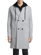 Plac Retro Spectrum Chesterfield Double-breasted Wool Blend Coat