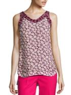 Piazza Sempione Sleeveless Floral Top