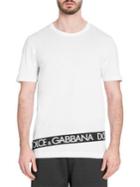Dolce & Gabbana Short-sleeve Border Logo Tee