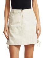 Mcq Alexander Mcqueen Lace-up Mini Skirt