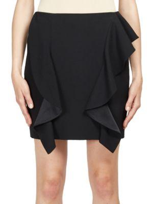 Givenchy Ruffle-detail Wool Mini Skirt