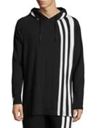 Y-3 Striped Cotton Hoodie