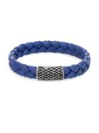 John Hardy Legends Blue Woven Leather Bracelet
