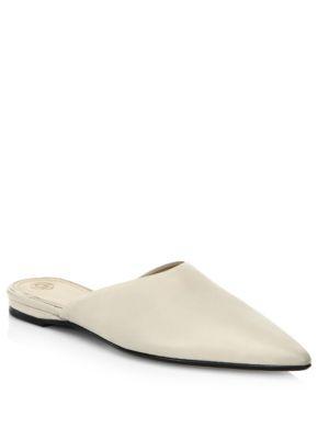 The Row Pointed Leather Mules