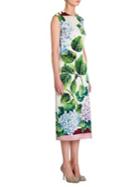 Dolce & Gabbana Hydrangea-print Twill Dress