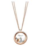 Chopard 18k Rose Gold & Happy Diamonds Pendant Necklace