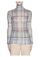 Acne Studios Long-sleeve Fitted Plaid Top