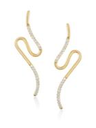 Carelle Brushstroke Diamond & 18k Yellow Gold N? 52 Earrings