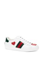 Gucci New Ace Heart Leather Sneakers