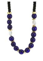 Lizzie Fortunato Ripley 18k Goldplated 18mm Baroque Freshwater Pearl & Glass Beaded Twist Cord Necklace