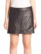 Joie Mayfair Leather Mini Skirt