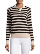 Joie Gabbe Striped Polo Sweater