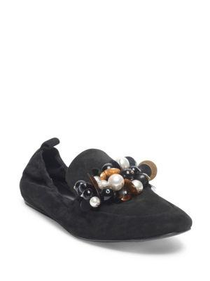 Lanvin Beaded Leather Loafers