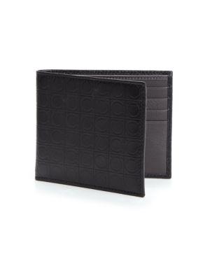 Salvatore Ferragamo Gancio-embossed Leather Bifold Wallet
