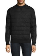 Moncler Wool Quilted Down Sweatshirt