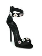 Giuseppe Zanotti Flower Crystal-embroidered Suede Sandals