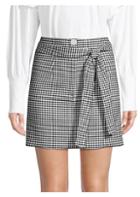 Robert Rodriguez Lexy Mini Check A-line Skirt