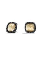 David Yurman Chatelaine Stud Earrings With 18k Gold Dome And Diamonds