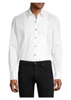 Burberry Modern Fit Panelled Bib Cotton Twill Evening Shirt
