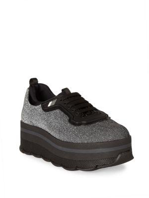 Prada Sparkle Platform Sneakers